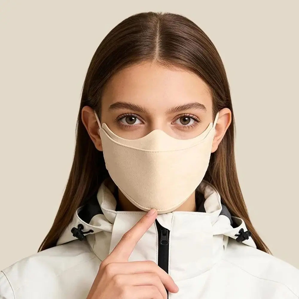 

New Piled Lining Warm Mask Anti-cold Thermal Anti Dust Mask Partitioned Anti-ultraviolet Riding Face Mask Outdoor Four Seasons