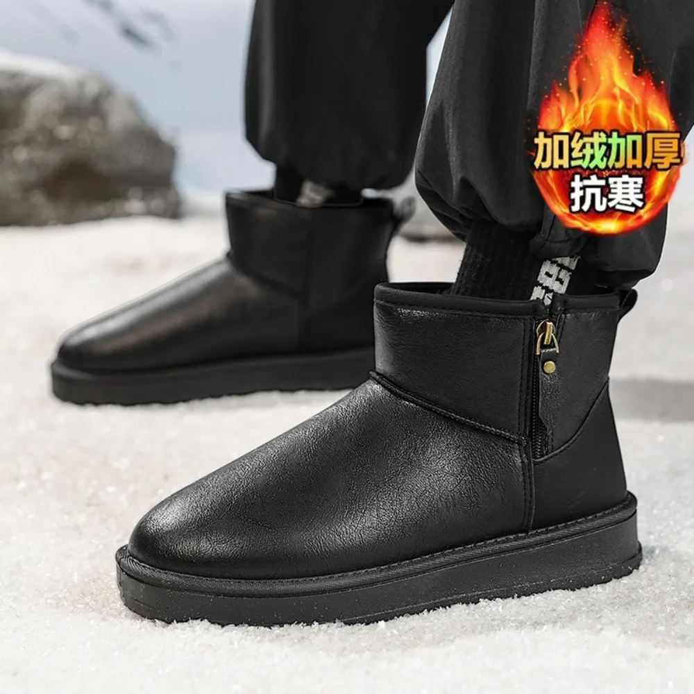 

Повседневные кроссовки, лоферы, ботильоны, ботинки для спорта и отдыха, зимняя мужская спортивная обувь на платформе, зимние ботинки с круглым носком, нескользящая новинка