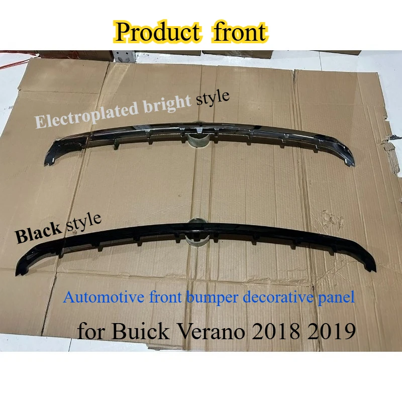 لسيارة بويك فيرانو 2018 2019 ثلاثة صناديق المصد الأمامي شريط لامع/المصد الأمامي مطلي شريط أسود مضاد للتصادم