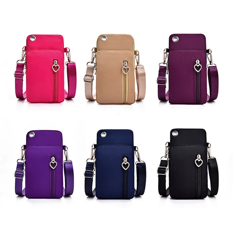 Woman Messenger Bag Mini Shoulder Bag Diagonal Multi-Function Mobile Phone Bag Outdoor Earphone Pouch Sports Bag Crossbody Bags