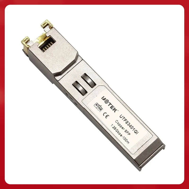 Top fashion UOTEK 1000BASE-T SFP Copper Transceiver Module RJ45 Interface 1.25Gb/s Hot Pluggable UTF83401GI
