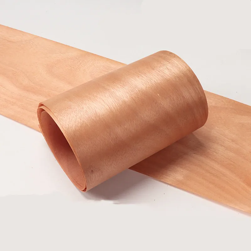 L2.2 metros W: 200mm chapa de nogal rojo Natural Musical hecho a mano muebles DIY altavoz de guitarra Panel decorativo de madera chapa fina