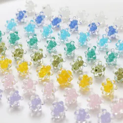 2PCS Dainty Glass Grape Shape Drop Earrings Charms for Jewelry Making DIY Handmade Glass Spacer Bead Accessories 11*12mm