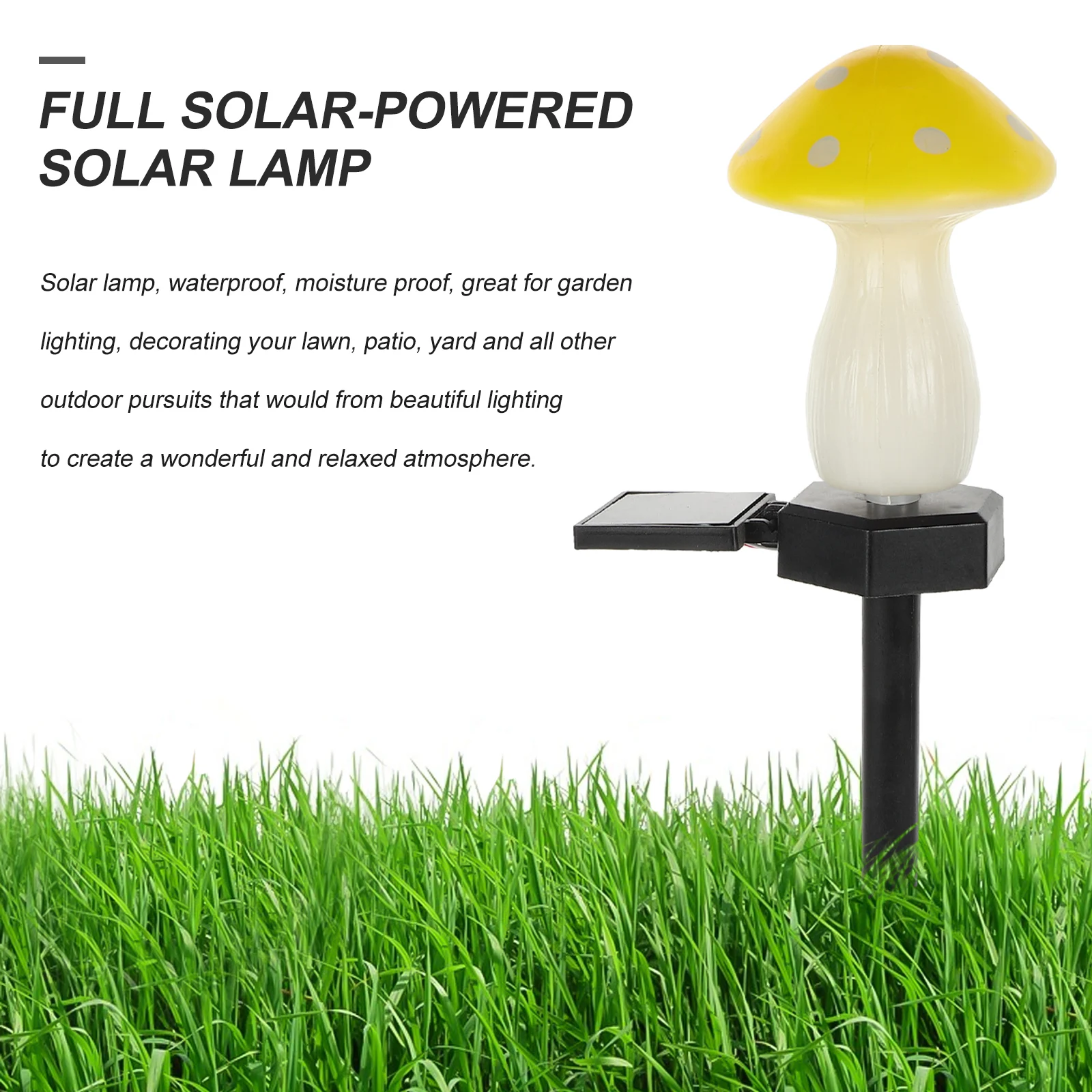 

Solar Mushroom Lights Outdoor Single Blue Lawn Decor Garden Atmosphere Night Grave Cemetery Solar