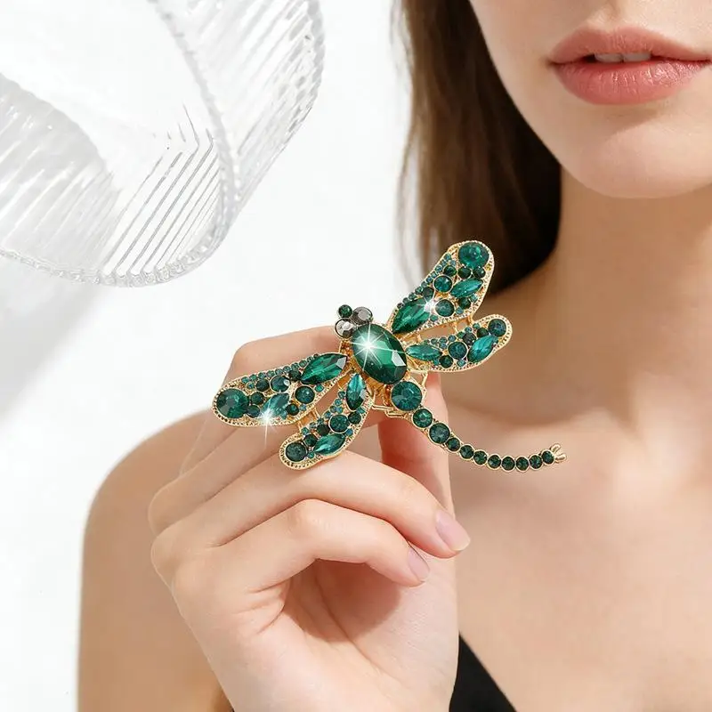 Fashion Rhinestone Crystal Flower Shape Brooches For Women Clothing Coat Jeweley Accessries Gifts