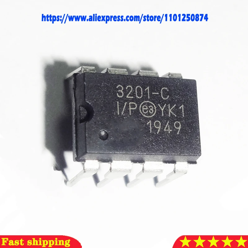 1pcs/lot MCP3201-BI/P MCP3201-CI/P MCP3201 DIP-8 In Stock