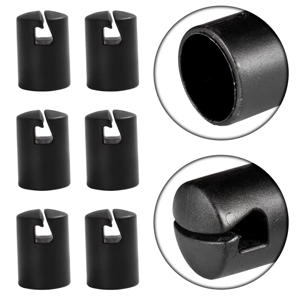 6 Pieces Children Trampoline Pole Cap Protector Enclosure Rod Cover Kit Fixing Caps Replacement Parts Accessory