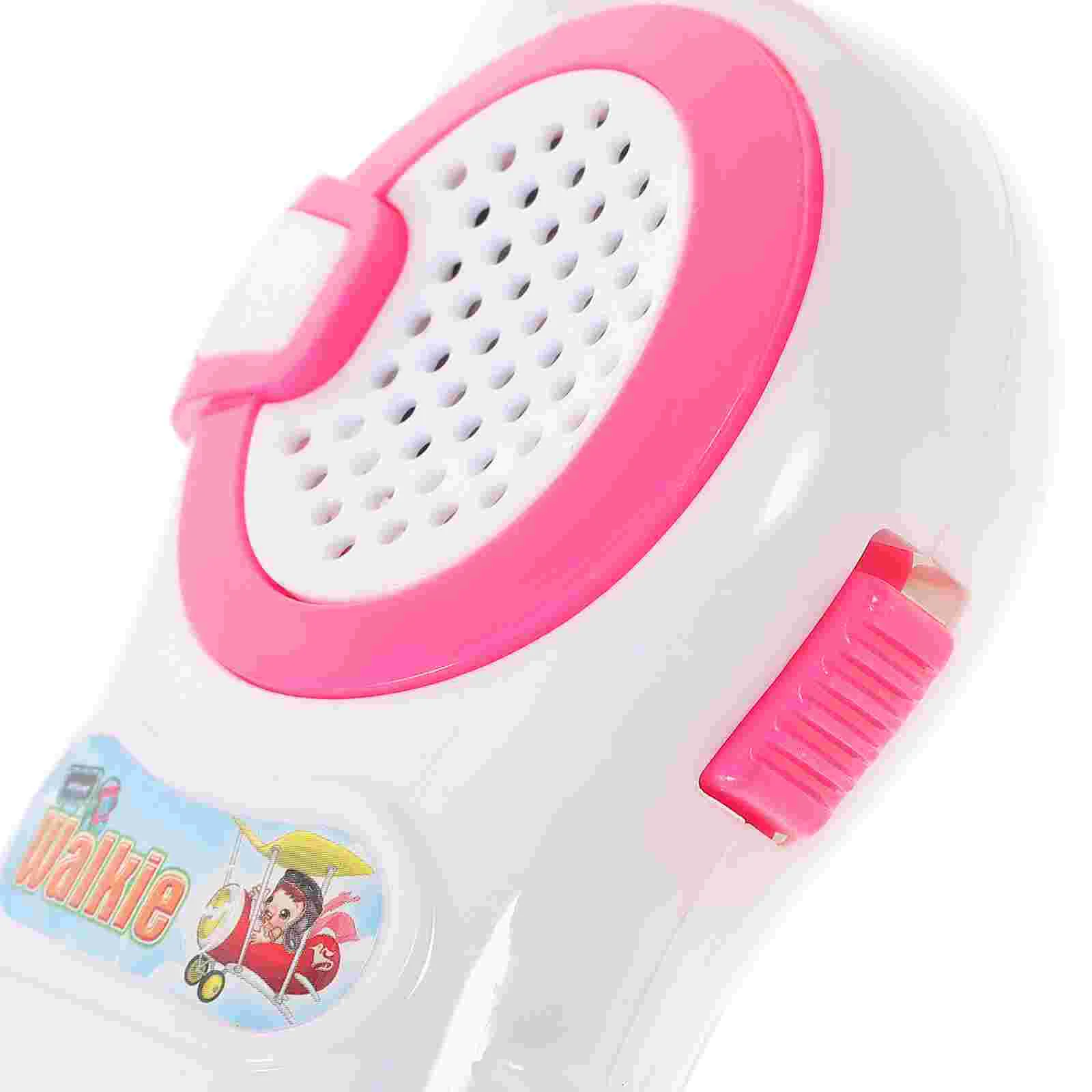 Mini walkie talkie de 2 piezas para niños, radio inalámbrica, juguete de plástico, interfono, teléfono, Pvc, multifuncional