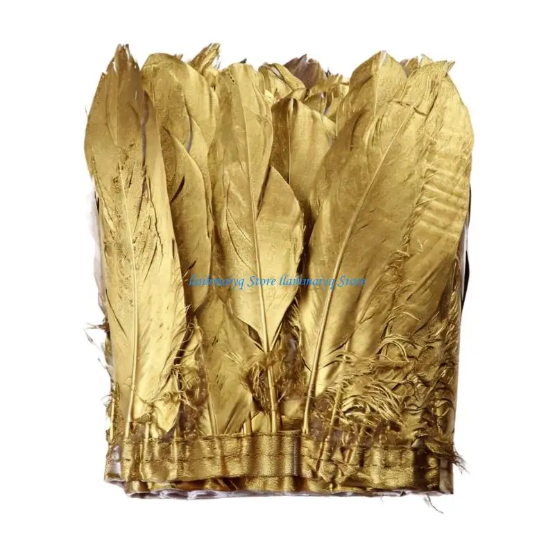 573B Shimmering Gold Geese Capelet Shawl Lightweight Dress Party Accessory