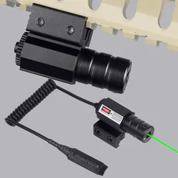 Tactical Red Green Dot Laser Pointer Sight Scope 11mm 20mm Adjustable Rail Mount AR15 AK47 Glcok 17 Airsoft Laser With Batteries