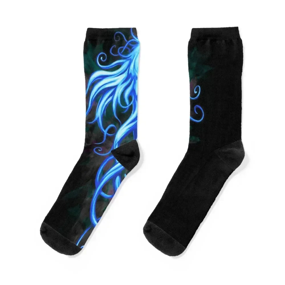 

Royal Phoenix blue Socks loose christmass gift Socks Women Men's