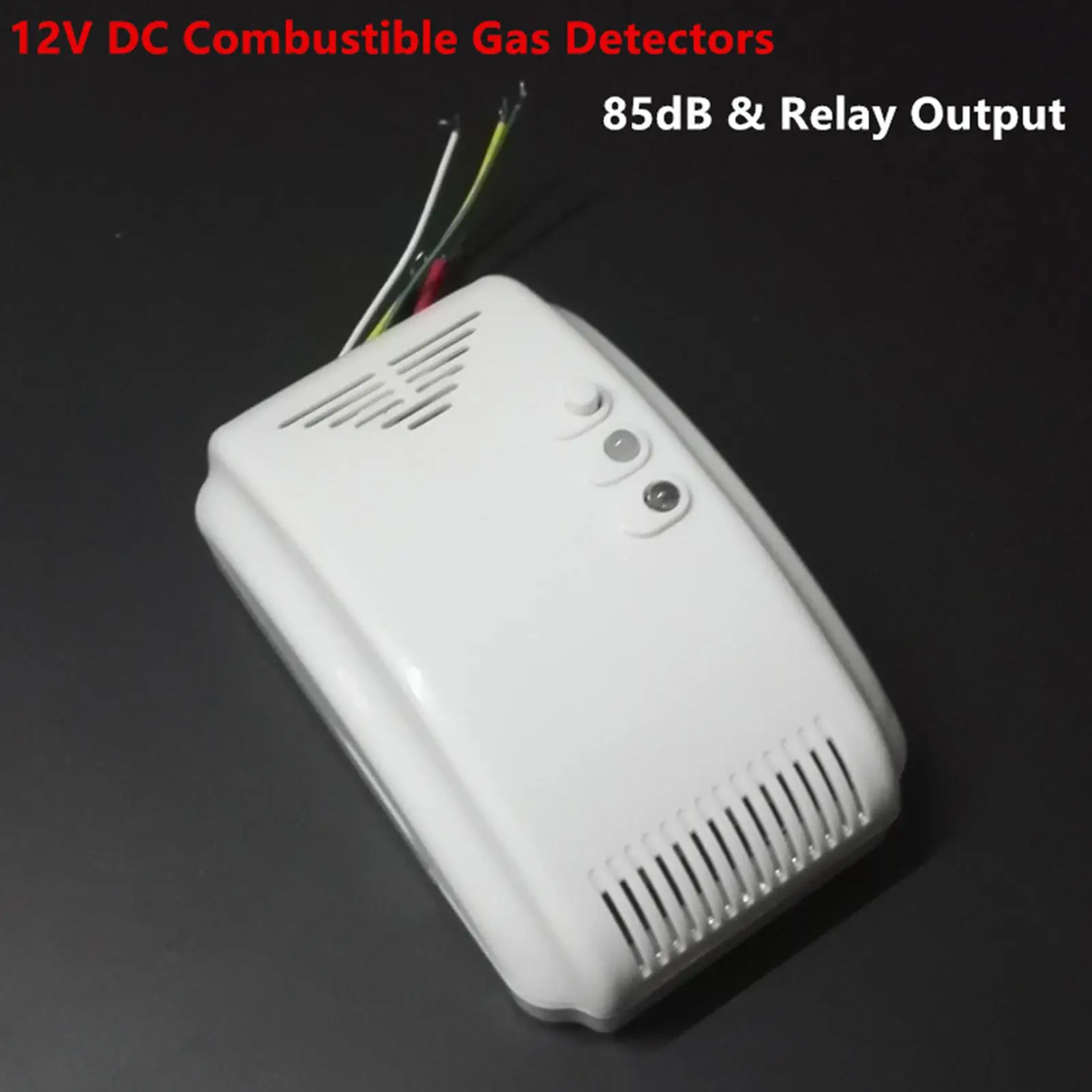 12V DC Gas Detector Combustible Gas Alarm Sensor Propane Butanes LPG Natural Motor Home Safety Alarm System Device