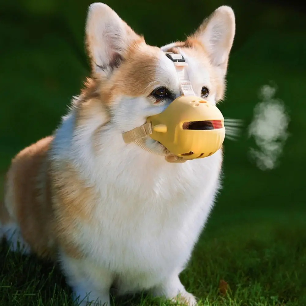 

Cute Whale Shape Anti-Barking Dog Muzzle Adjustable Breathable Dog Mouth Cover Plastic Dog Mouth Mask for Dogs Puppy