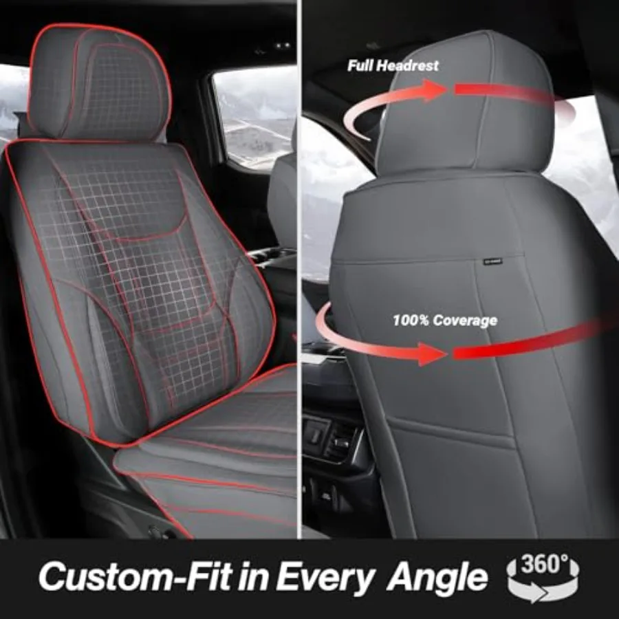 Custom Fit Car Seat Covers for SUV Compatible with RAV4 Prime Sportage Forester Venza RX450h RX500h Premium Waterproof NonSlip