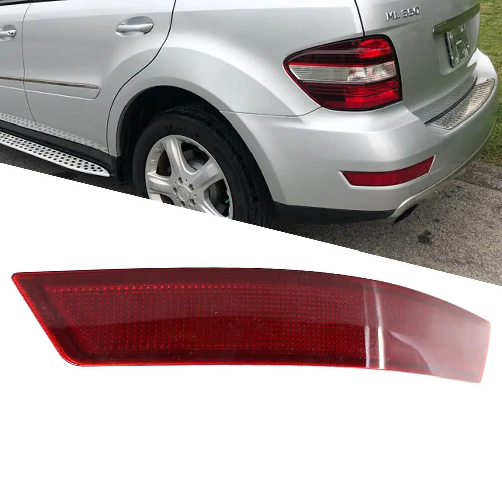 Rear Bumper Fog Light Tail Fog Lamp Reflector Red Lens For Mercedes-Benz ML-Class W164 ML320 ML350 2008 2009 2010 2011