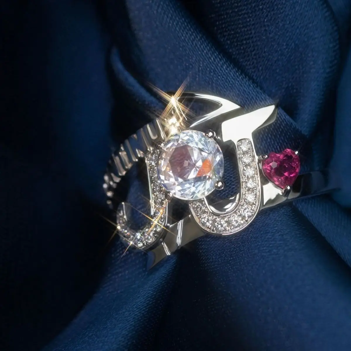 Cosplay Ring Unisex Metal Gothic Adjustable Opening Rings Jewelry Accessories Xmas Gift