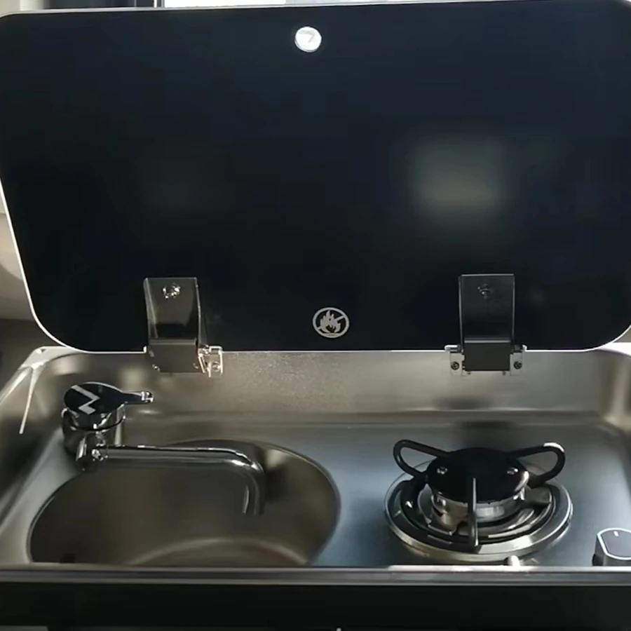 

Mini Size Smart Volume RV Motor Homes Caravan Kitchen Cooker Gas Stove Combine Sink In RV Boat Yacht Gas 902S
