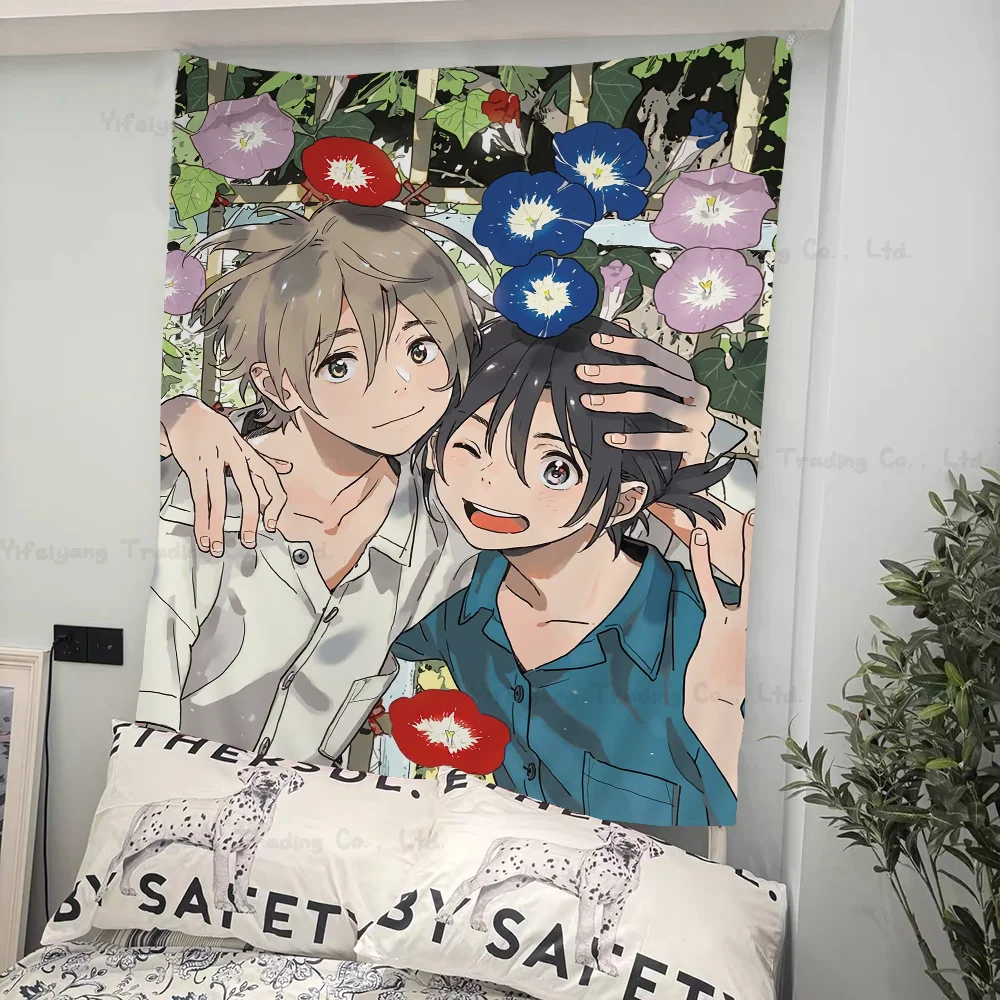 

Anime Umibe No Etranger Print Tapestry Art Printing Japanese Wall Tapestry Anime Wall Hanging Home Decor