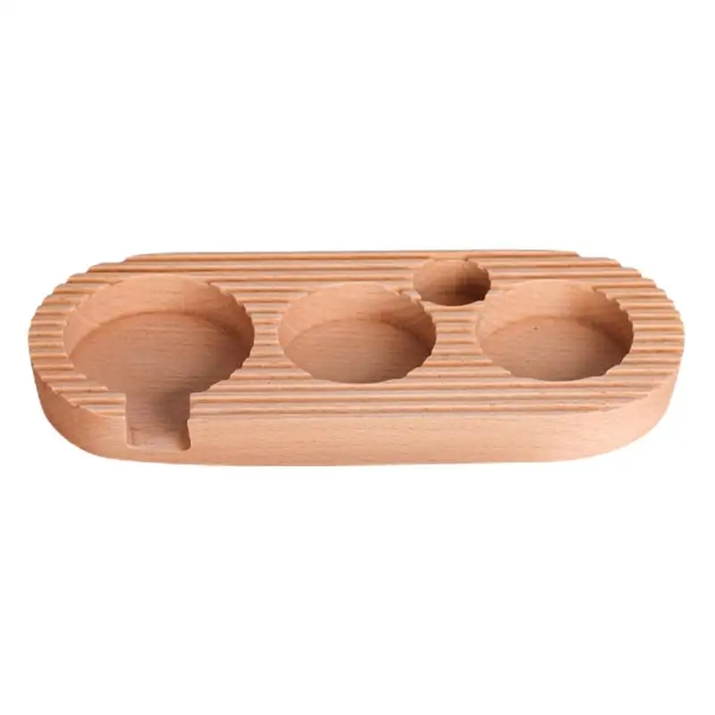 

Espresso Coffee Tampers Storage Stand Wooden Tamper Holder Station Anti-skid Tamper Holder Coffeeware Tamping Tools