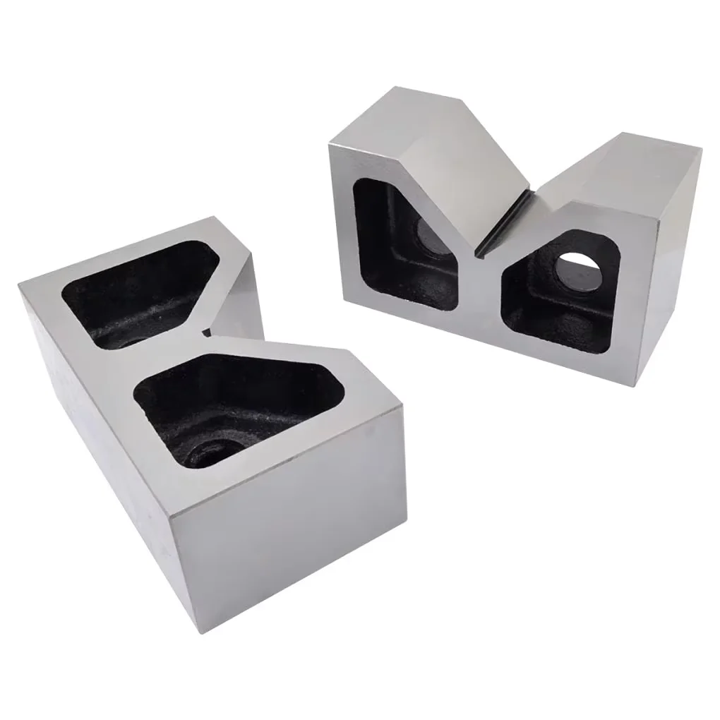 Hoge Kwaliteit een Paar 4 inch Lengte CAST B Blok Ijzer V Blok Gauge V-Blok voor Mechanische Verwerking Hulpgereedschappen
