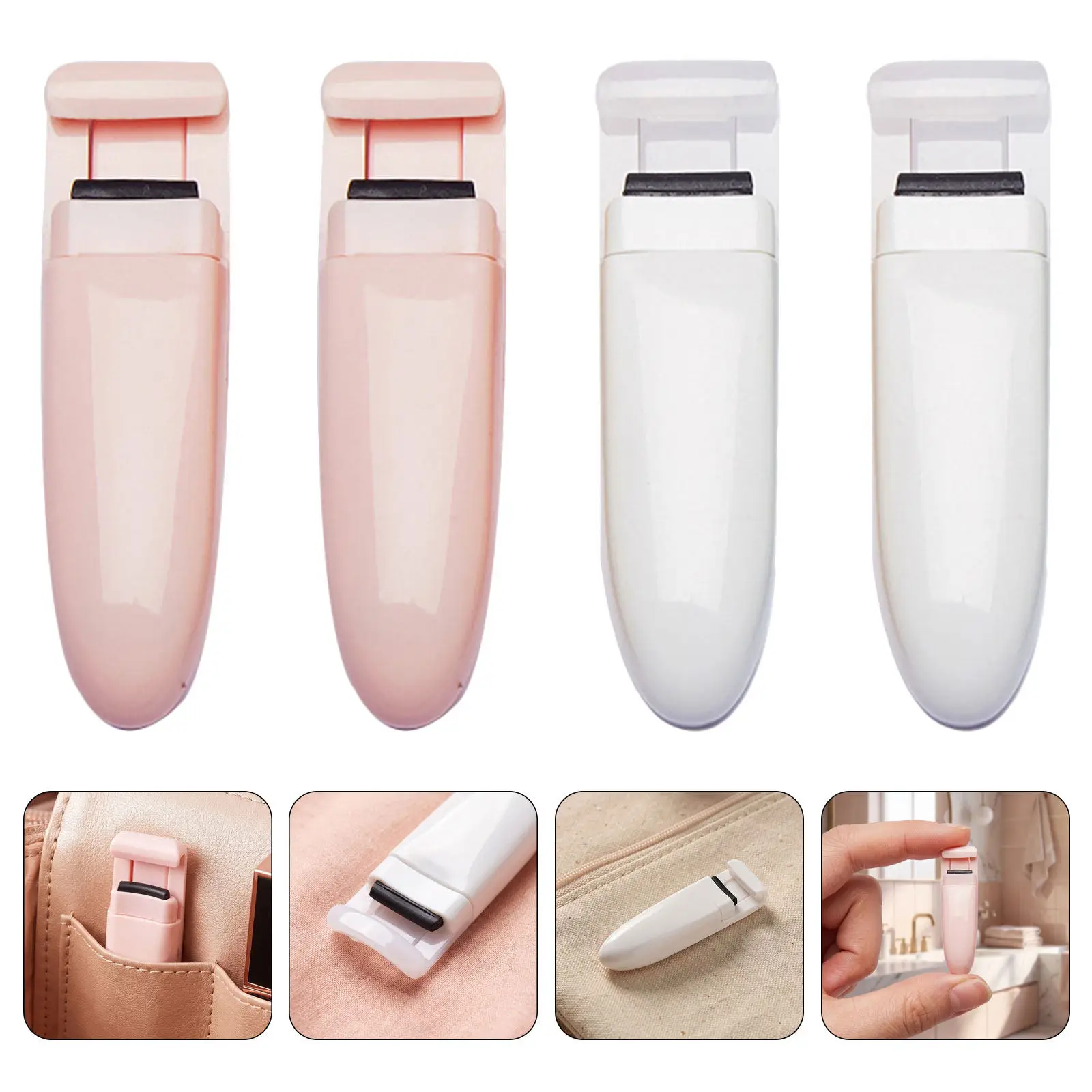 Mini Lash Curler 4 Piece Precision Segmented Eyelash Curling Tool for Corner Short Natural False Lashes