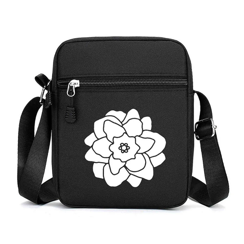 

Модная сумка на плечо из ткани Оксфорд с героями мультфильмов, сумка для мобильного телефона с несколькими отделениями, регулируемая мини-спортивная сумка для мужчин