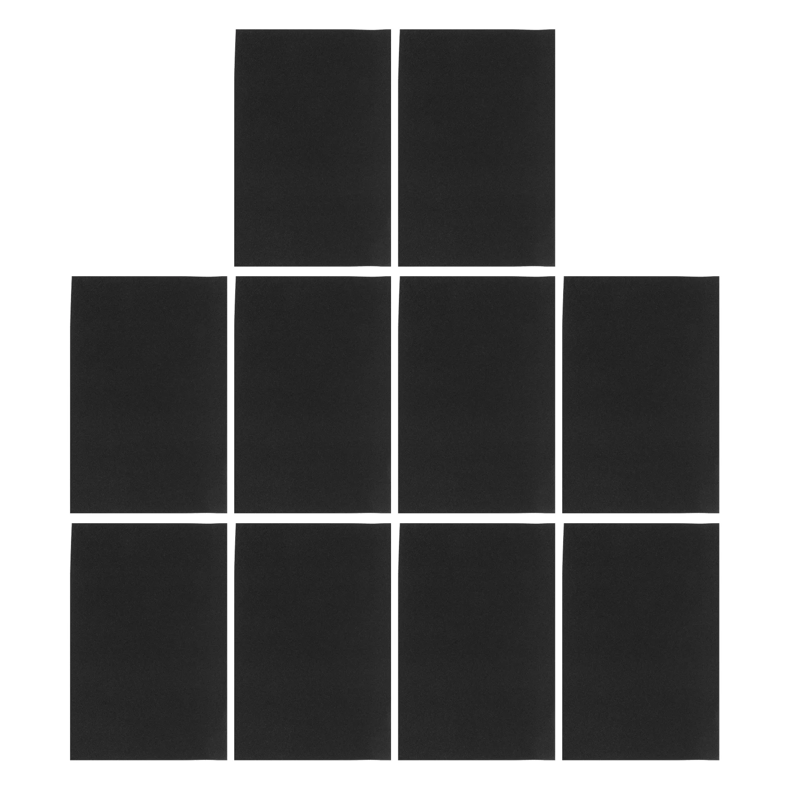 10Pcs Sandpaper Sheets Black Texture Paper for Drawing Oil Pastel Art Sand Painting Craft DIY Projects Creative Expression