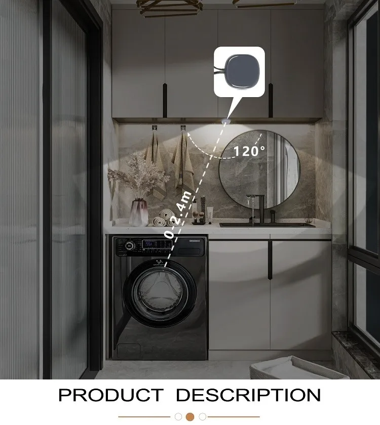 DC12V 24V 5,8GHz Mikrowellen-Radar-PIR-Bewegungsmelder für menschliche Körper, Infrarot-Bewegungssensor-Schalter für Schrankbeleuchtung – Detail 1