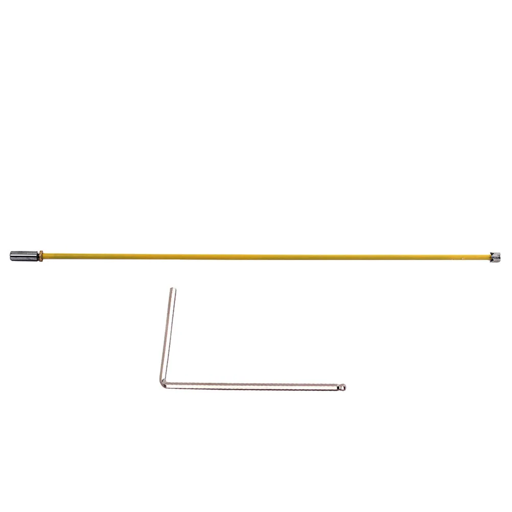 Varilla de ajuste de truss rod de 2 vías de 490 mm, de doble curso, metálica, para guitarra, para ajuste de relieve del mástil, herramienta de reparación profesional y ligera