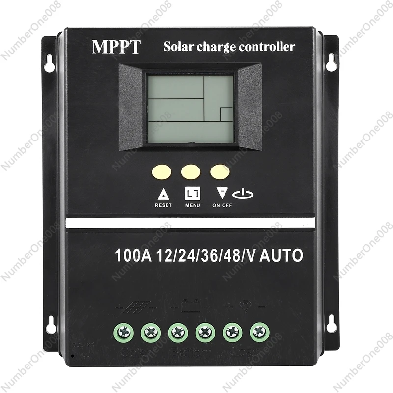 100A 12V 24V 36V 48V AUTO Solar Panel Charge Controller Solar PV Battery Charger with LCD MPPT Solar Controller