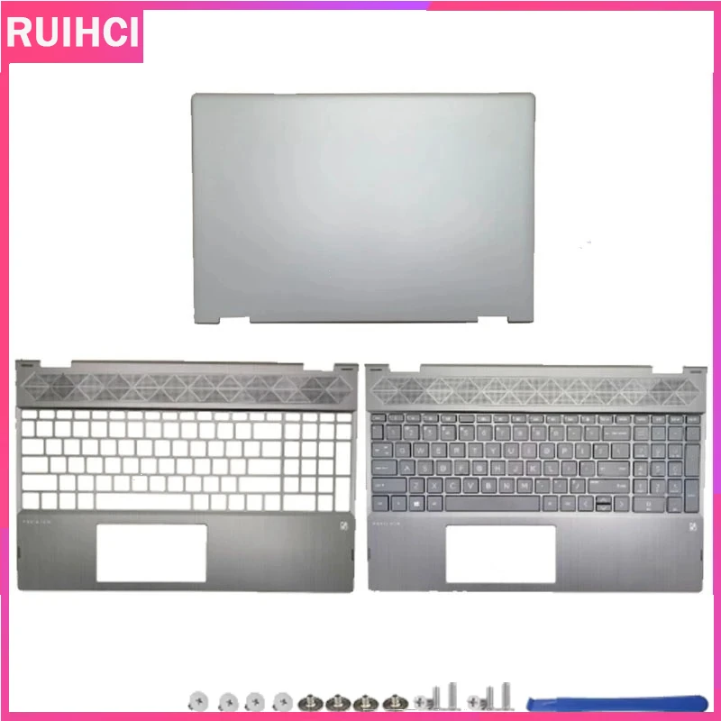 Для Pavilion X360 15-CR TPN-W132 новая задняя крышка ЖК-дисплея, упор для рук, верхний чехол, замена клавиатуры ноутбука L20848-001 L22454-001
