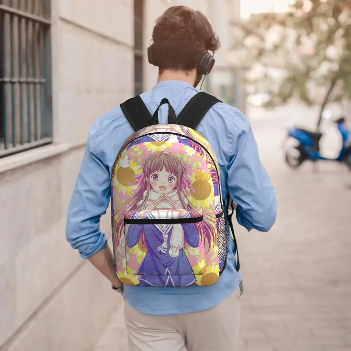 Japanese Anime Fruits Basket Backpack Student BookBag Children School Bag Computer Shoulder Bags for Men Women