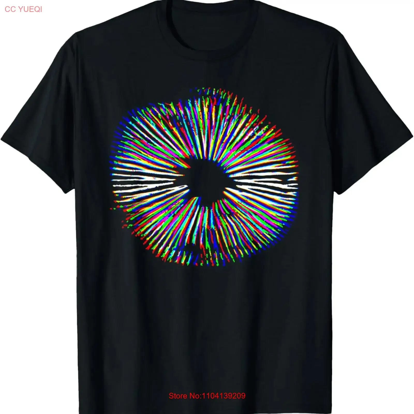 Psychedelic Mushroom Spore Print Magic Present T Shirt vintage Washed designer clothes Top For Everyday Wear Stylish homme