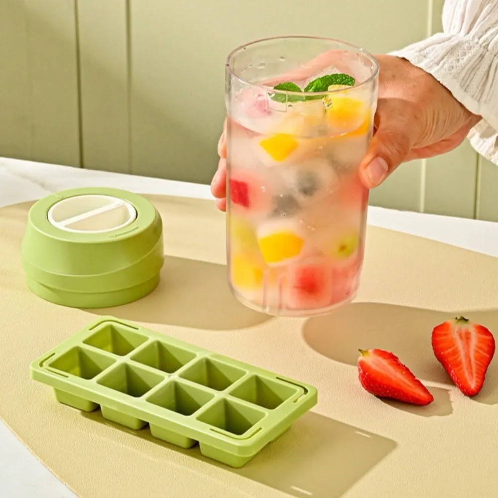 

New Multifunctional Ice Making Mold 8 Grid Portable Ice Cube Maker Food Grade Rotational Ice Making Cup