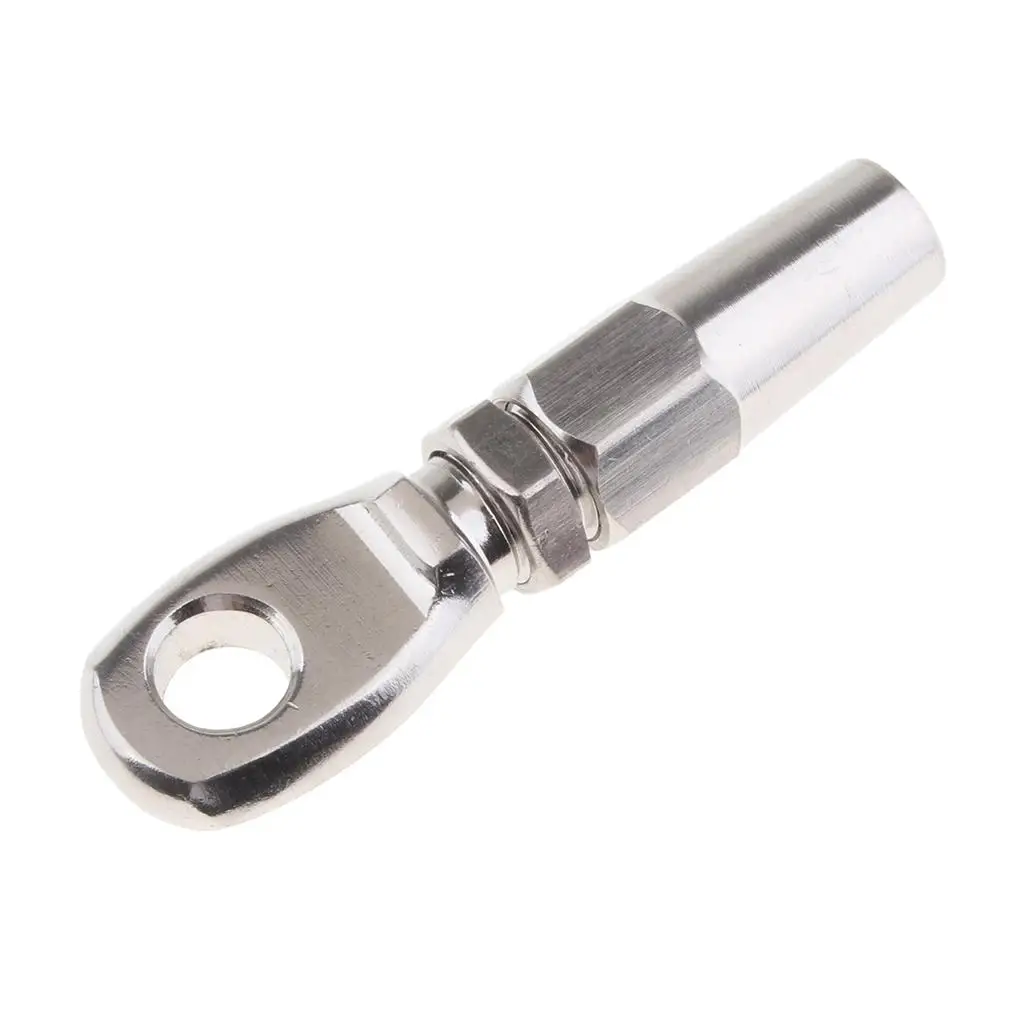 1 Pcs Marine 316 Stainless Steel Swageless Eye Terminal for 6mm Wire Rope for Boat Yacht Wire Cable Etc Boat Hardware