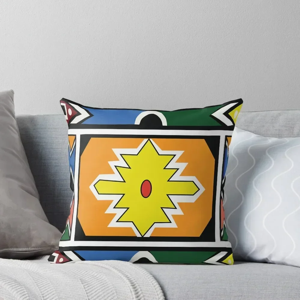 African Tribal Ndebele Chic Art Throw Pillow Sofa Cushion Cover sleeping pillows pillow