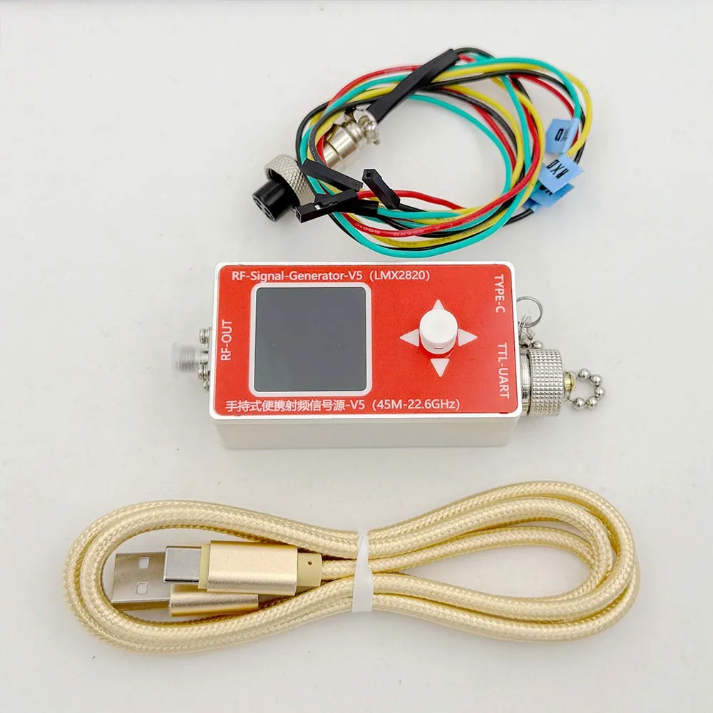 V5 45 ميجا هرتز-22.6 جيجا هرتز مصدر إشارة الترددات اللاسلكية المحمولة المحمولة مع تعديل عالية التردد مولد إشارة Sinewave الناتج