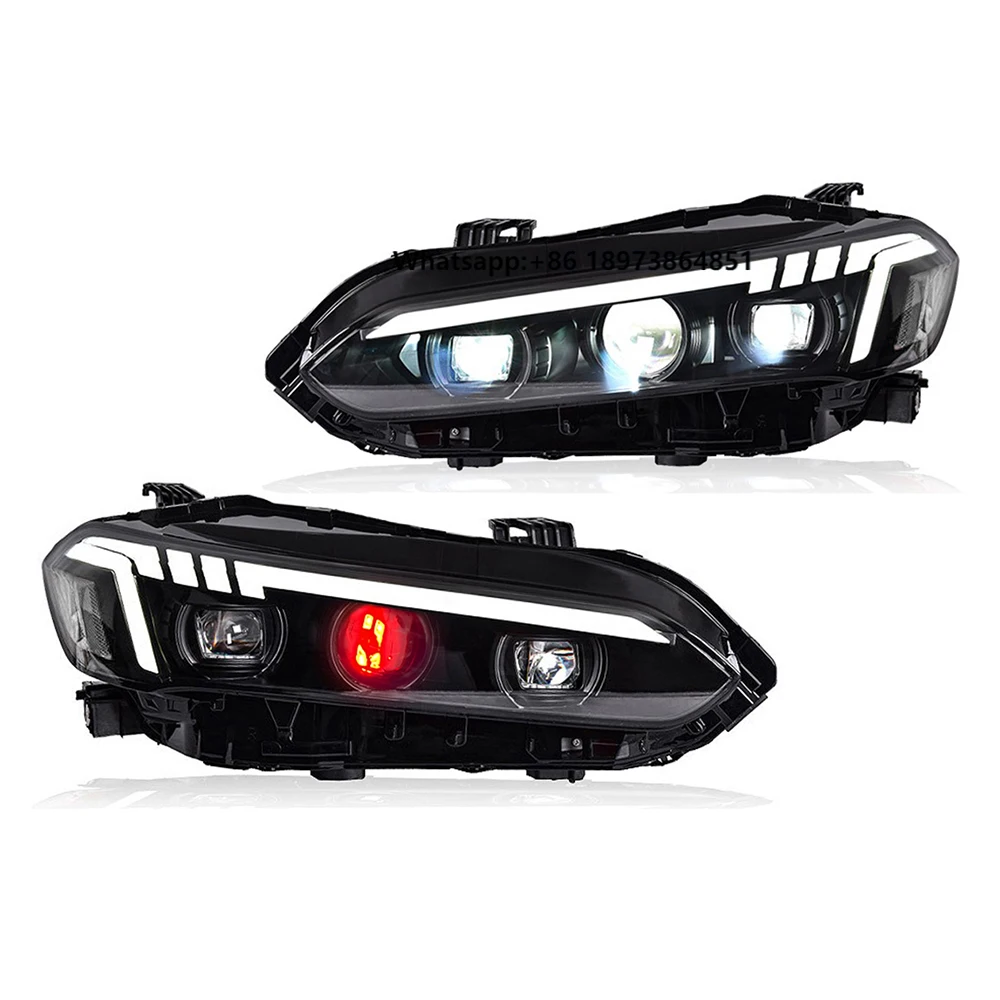 

LED Headlights for 2022 2023 11th Headlight Projector Lens Dynamic Signal DRL Head Lamp Beam Accessories