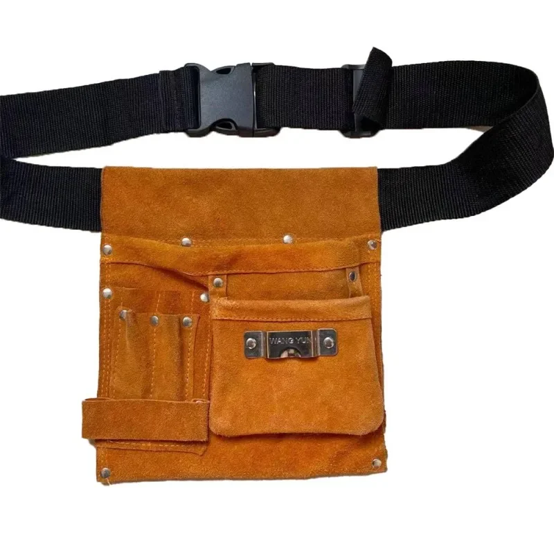 Profession Leather Tools Holder Electrician Carpenters Large Capacity Tool Belt Complete Pouch Storage with Pockets Hanging