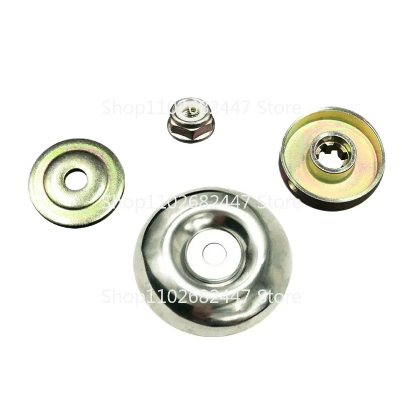 Lawn mower work head protective cover four-piece set of accessories, a set of pressure plate reversal nuts,