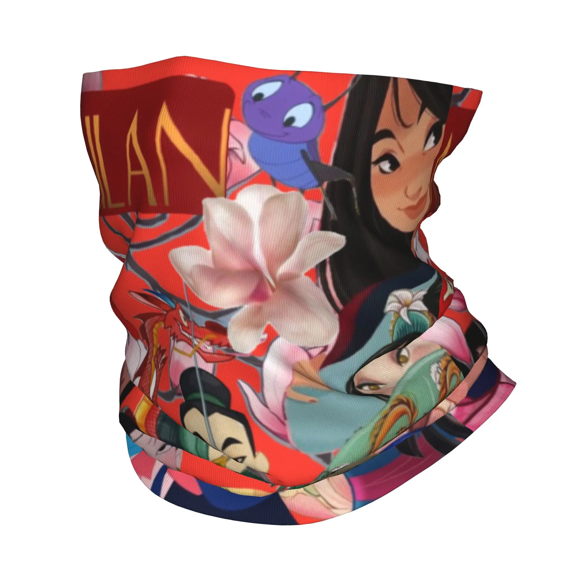 

Индивидуальный мультяшный шарф-бандана с принтом принцессы Мулан, унисекс, зимний, для катания на лыжах, гейтер, маска для лица