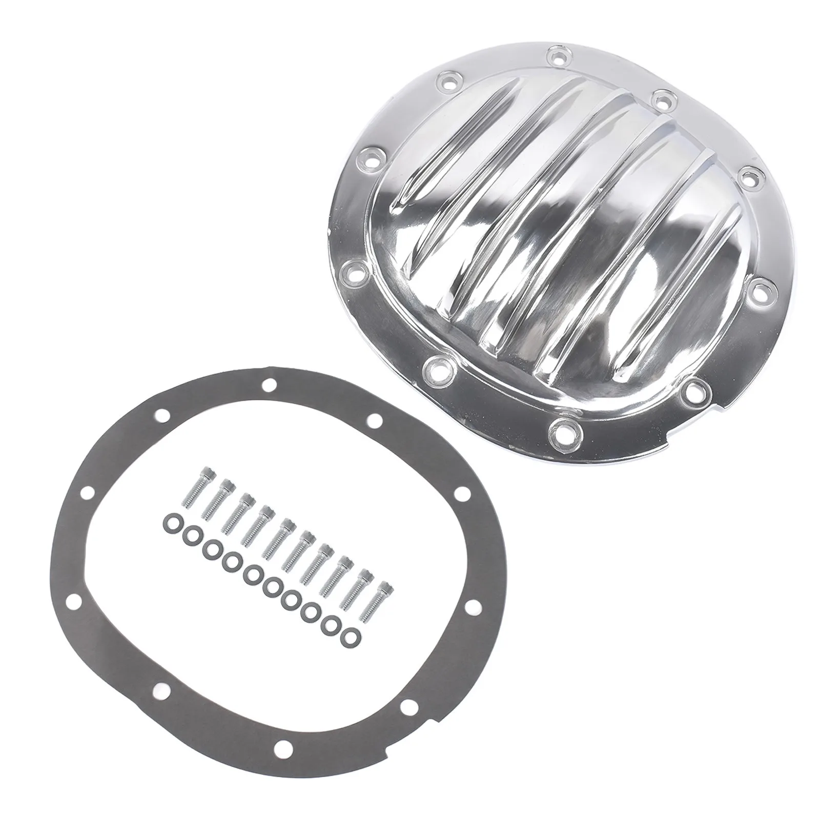 AP02 10 Bolt Polished Differential Cover 7.5