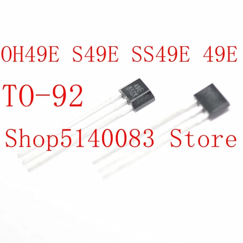 50PCS Hall element OH49E SS49E Hall sensor Hall Effect Sensor