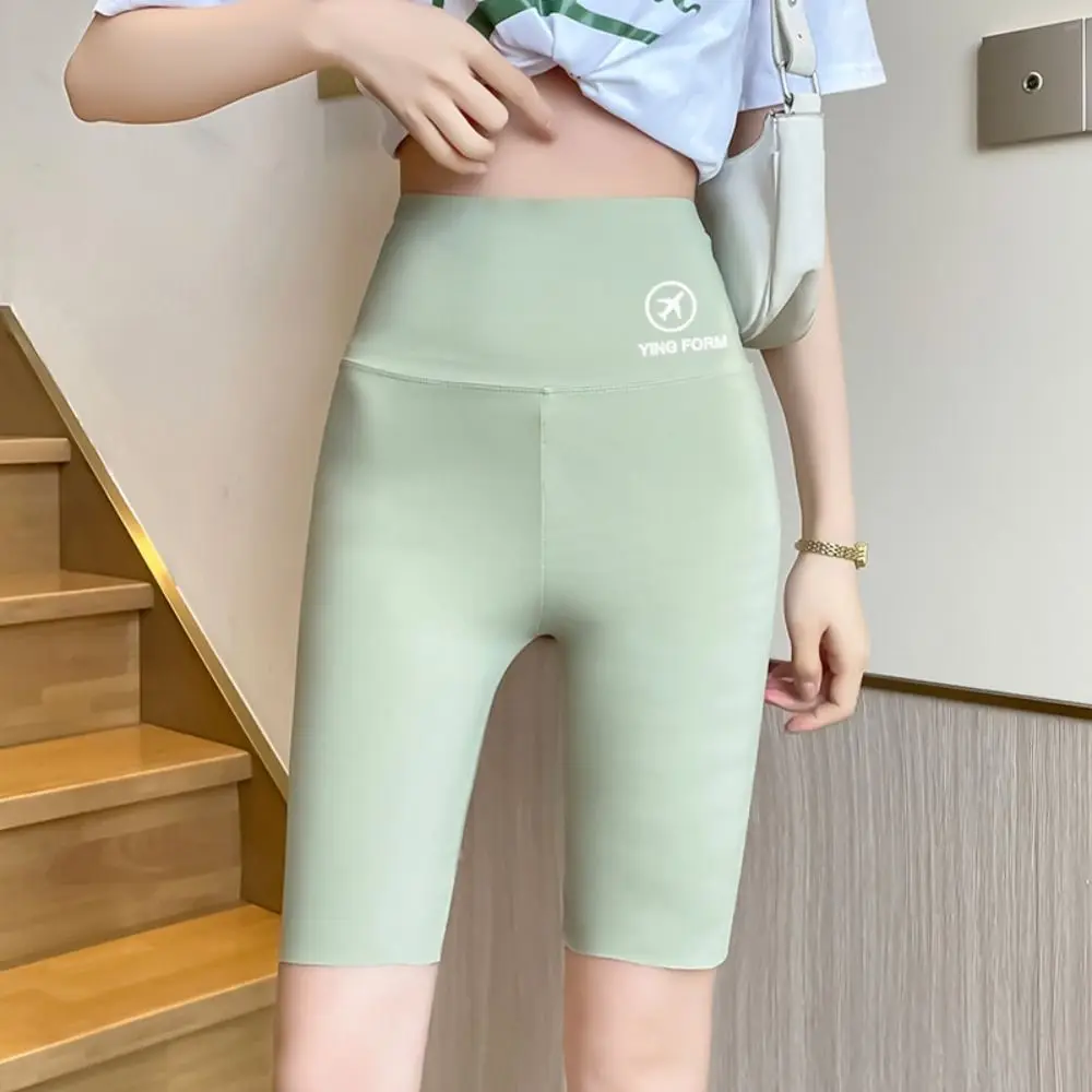 Hip Lift Yoga Shorts Summer Sports Yoga Shorts Women Letter Embroidery Biker Shorts High Waist Casual Elastic Female Underwear