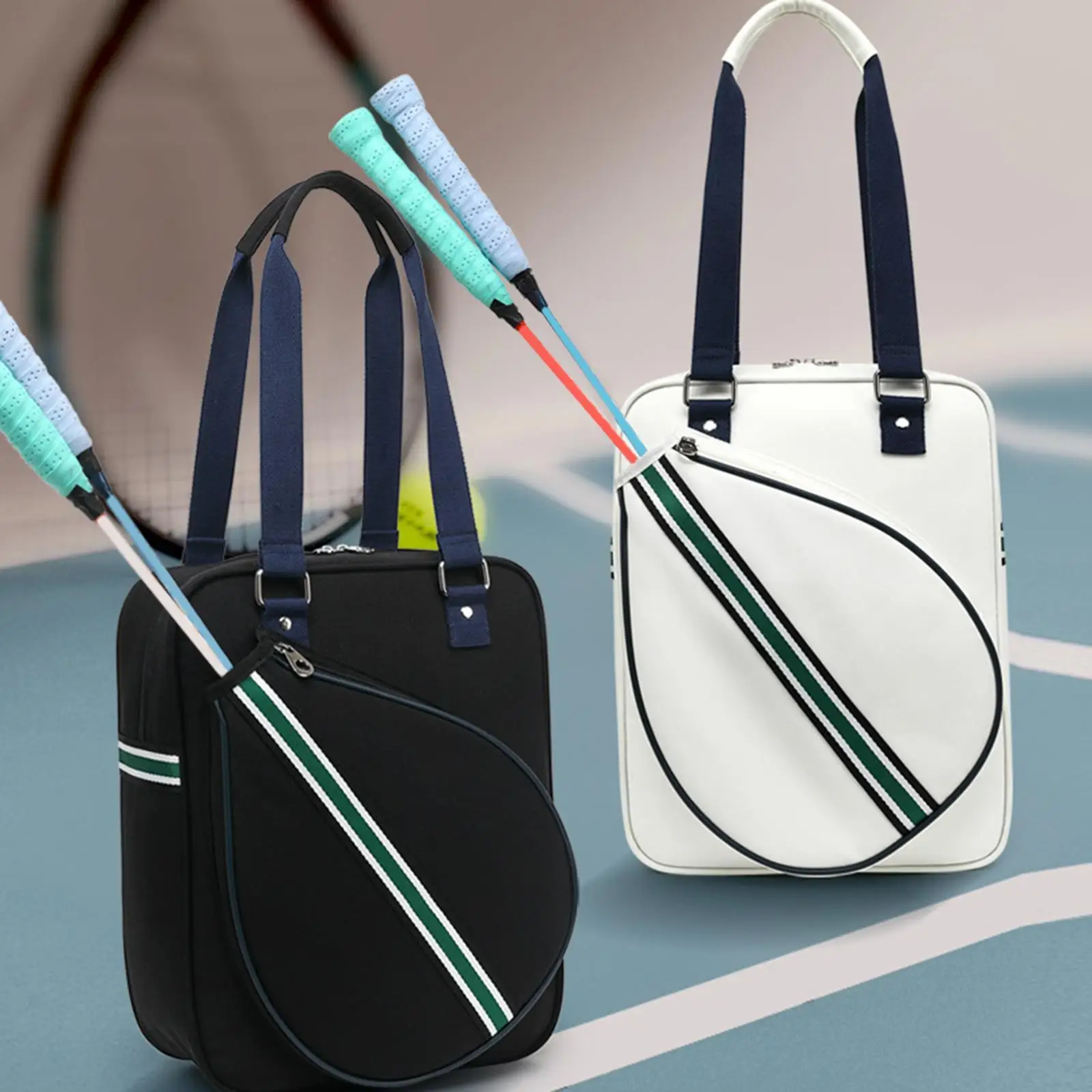 

Badminton Racket Bag Decor Paddle Holder for 2 Rackets Outdoor Sport Paddles