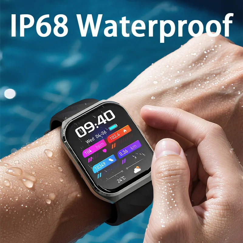 2025 New Men Military Smart Watch 3ATM Waterproof 1.83" IPS Screen Multiple sports modes Heart Rate blood oxygen Bluetooth Call