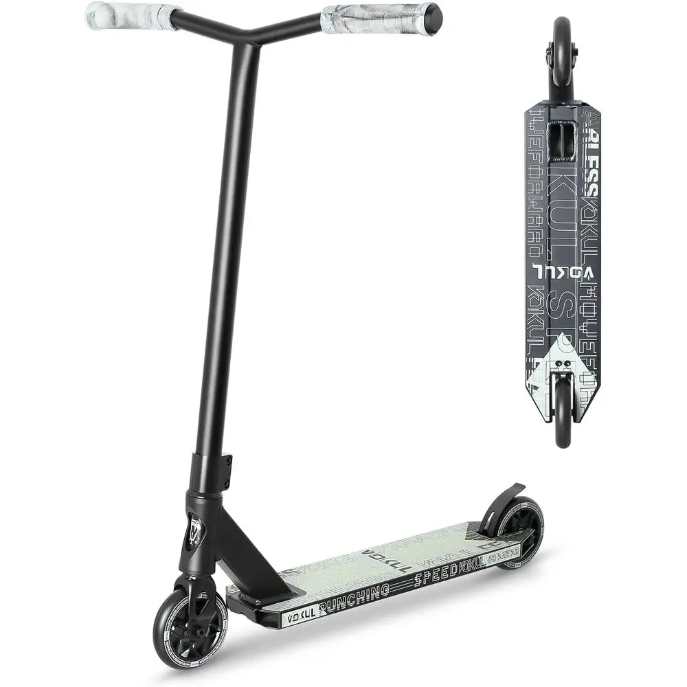 

Intermediate to Beginner Stunt Scooter - Suitable for Kids 8+ and Adults - Durable Kick Scooter for Boys and Girls (Grey)