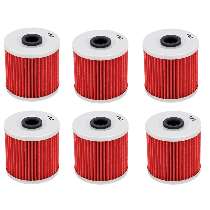 1/2/4/6PCS Motorcycle Oil Filter For Kawasaki KLF KSF KLT200 250 300 KL600 KL650 KLX650 BJ250 Z250 KZ250 KLF300 KLF220 16099-004