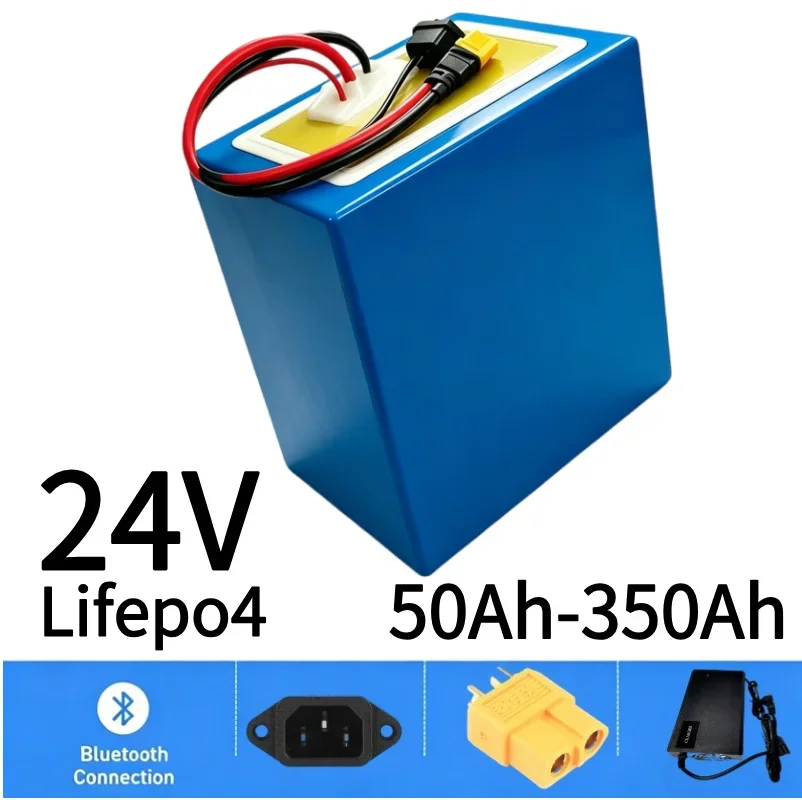LiFePO4 Battery 100‑350Ah Built‑in BMS Deep Cycle Lithium Iron Phosphate Battery RV Boat Solar System UPS Trolling Motor Off‑Gri