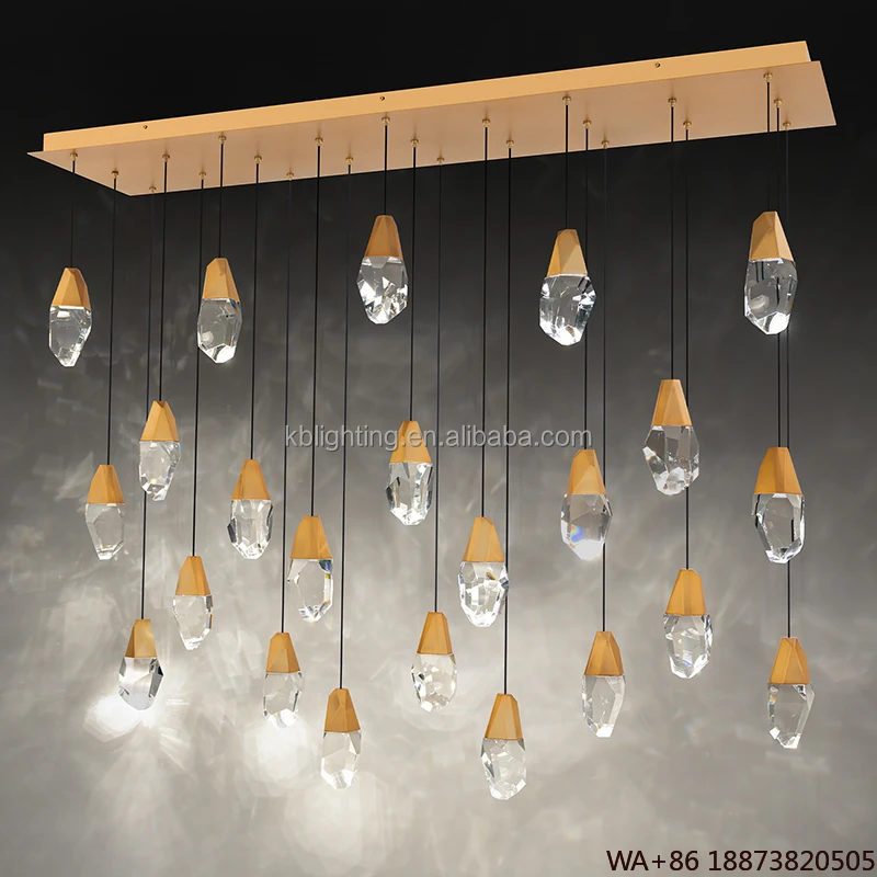 빌라 홀 인테리어 호텔 계단 크리스탈 샹들리에 모던 LED 천장 펜던트 조명 식당 거실용